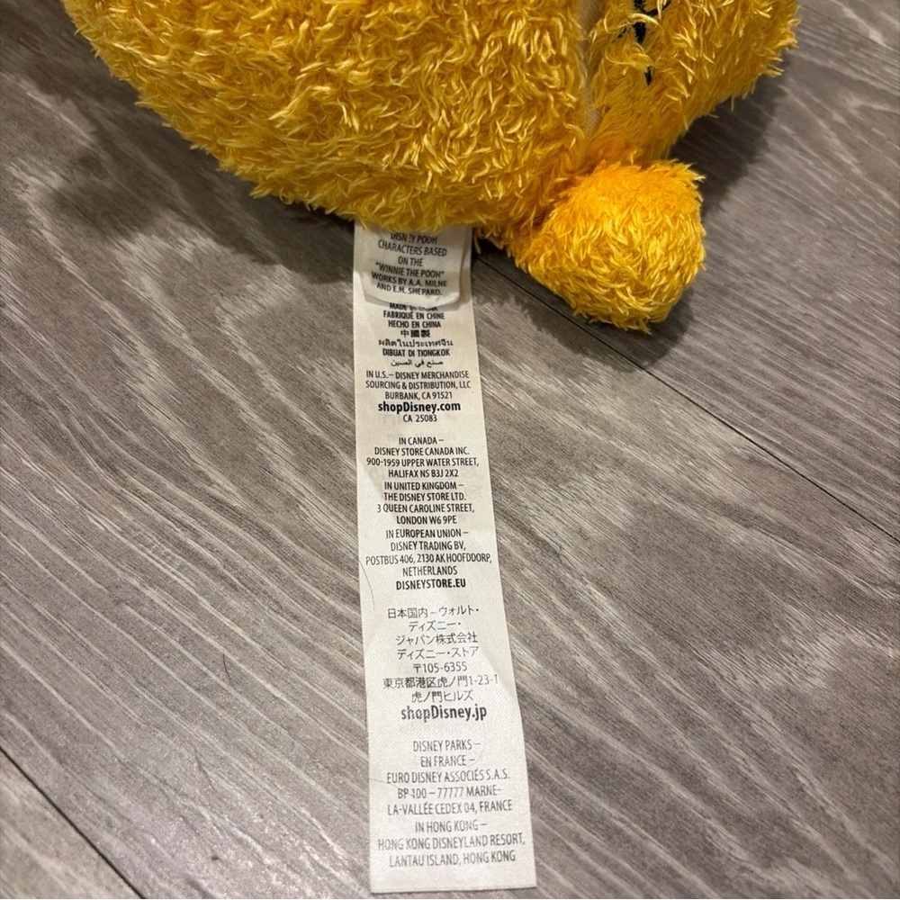 Winnie the Pooh Weighted Plush Toy - Yellow and Red - Picture 5 of 5